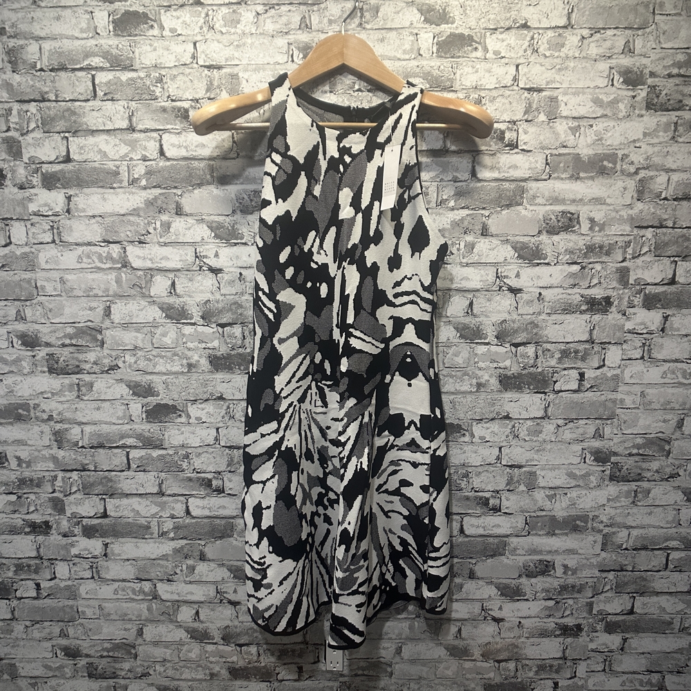 NWT White House Black Market Monochrome Mini Dress Size Small